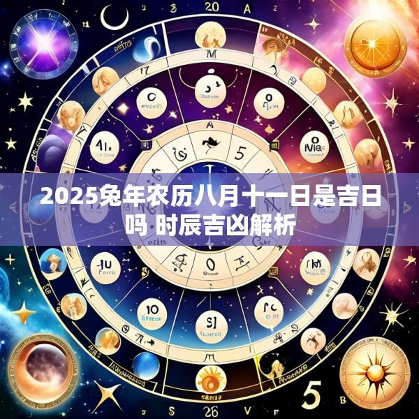 2025兔年农历八月十一日是吉日吗 时辰吉凶解析