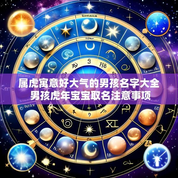 属虎寓意好大气的男孩名字大全 男孩虎年宝宝取名注意事项