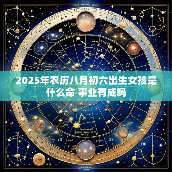 2025年农历八月初六出生女孩是什么命 事业有成吗