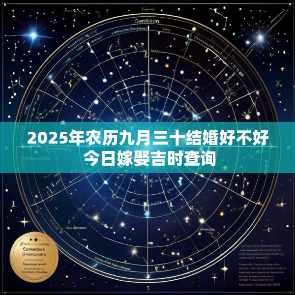 2025年农历九月三十结婚好不好 今日嫁娶吉时查询
