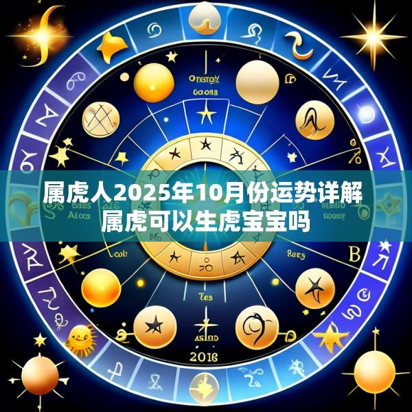 属虎人2025年10月份运势详解 属虎可以生虎宝宝吗