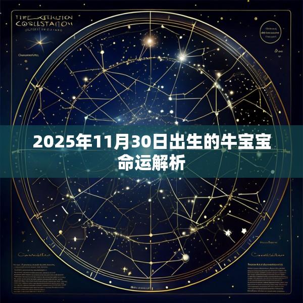 2025年11月30日出生的牛宝宝命运解析