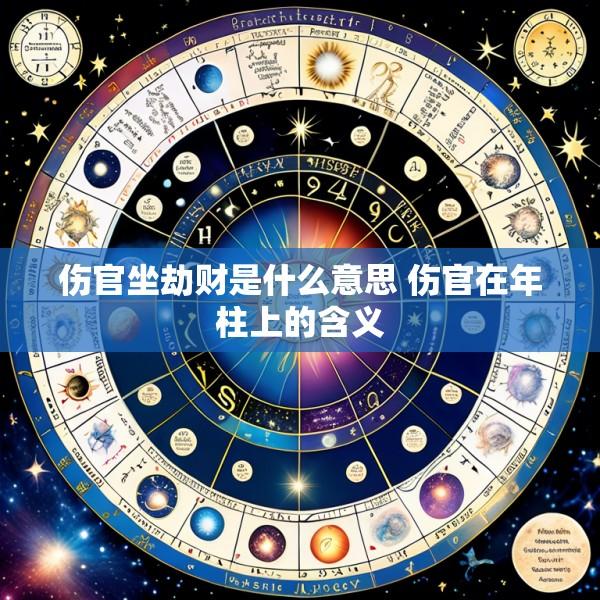 伤官坐劫财是什么意思 伤官在年柱上的含义