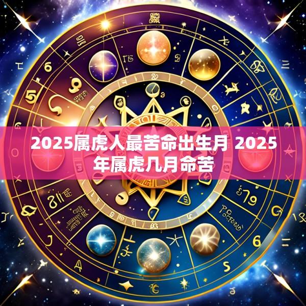 2025属虎人最苦命出生月 2025年属虎几月命苦