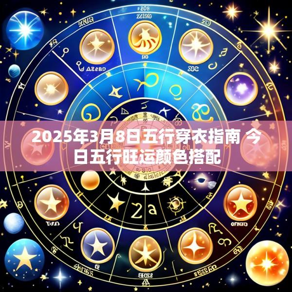 2025年3月8日五行穿衣指南 今日五行旺运颜色搭配