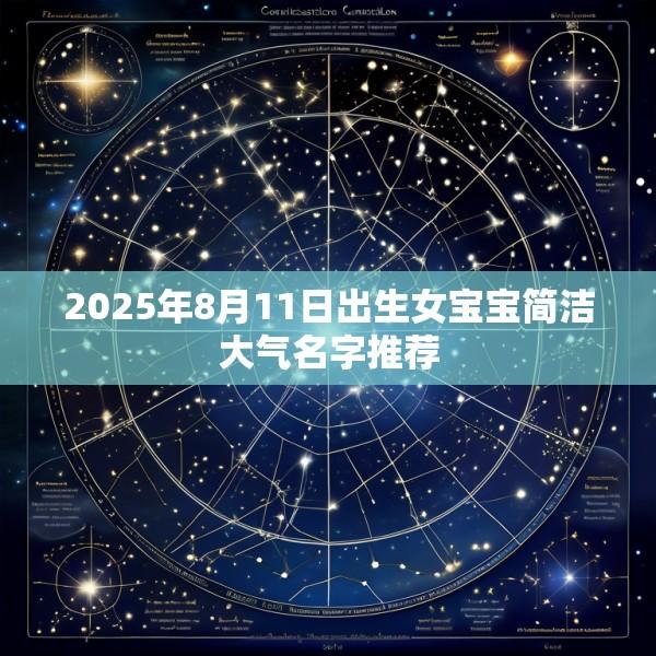 2025年8月11日出生女宝宝简洁大气名字推荐