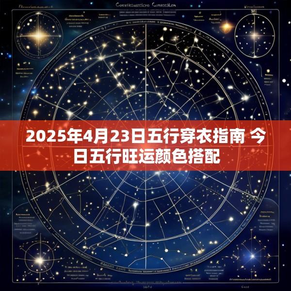 2025年4月23日五行穿衣指南 今日五行旺运颜色搭配
