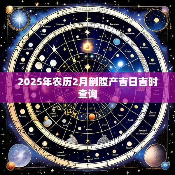 2025年农历2月剖腹产吉日吉时查询