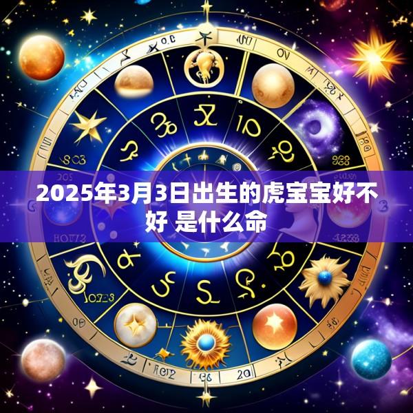 2025年3月3日出生的虎宝宝好不好 是什么命