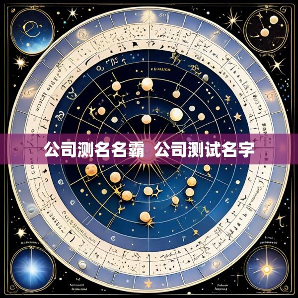 公司测名名霸  公司测试名字