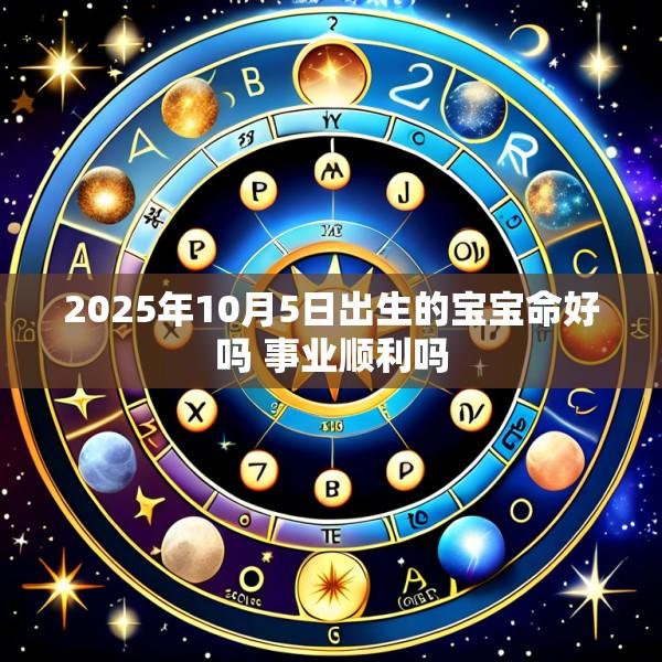 2025年10月5日出生的宝宝命好吗 事业顺利吗