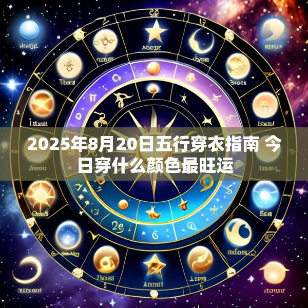 2025年8月20日五行穿衣指南 今日穿什么颜色最旺运