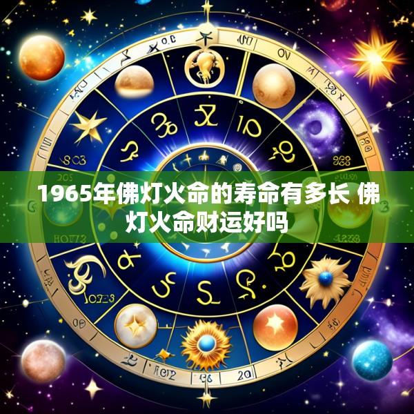 1965年佛灯火命的寿命有多长 佛灯火命财运好吗