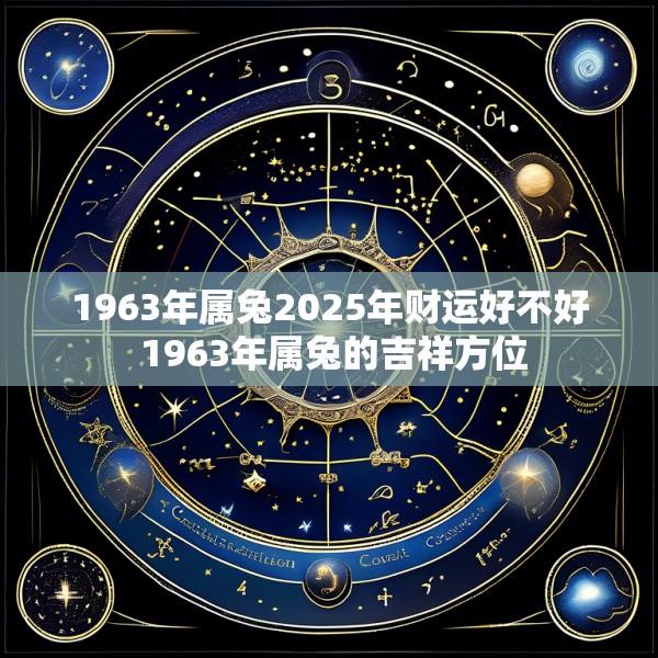 1963年属兔2025年财运好不好 1963年属兔的吉祥方位