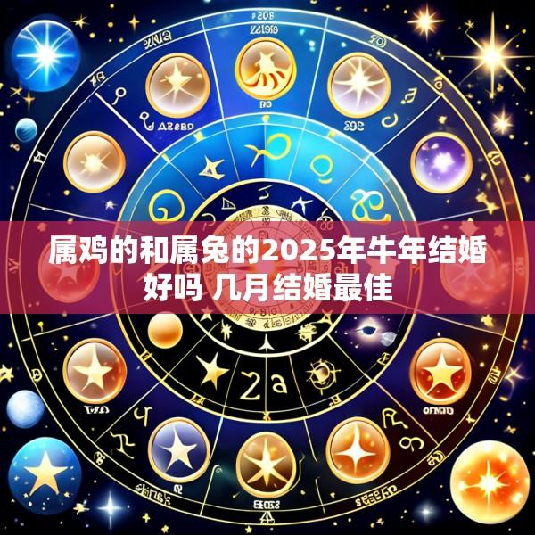 属鸡的和属兔的2025年牛年结婚好吗 几月结婚最佳