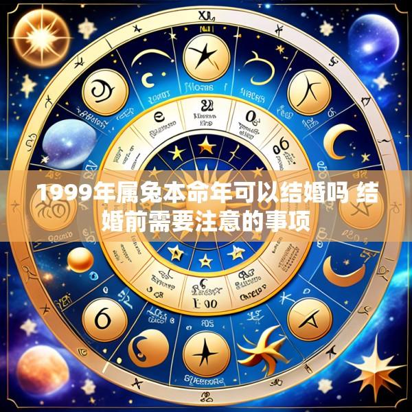 1999年属兔本命年可以结婚吗 结婚前需要注意的事项