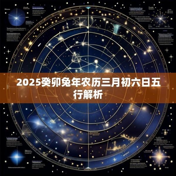 2025癸卯兔年农历三月初六日五行解析
