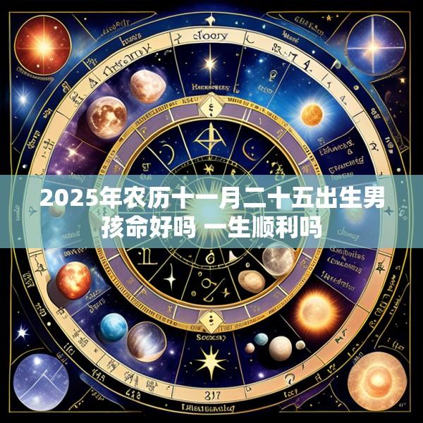 2025年农历十一月二十五出生男孩命好吗 一生顺利吗