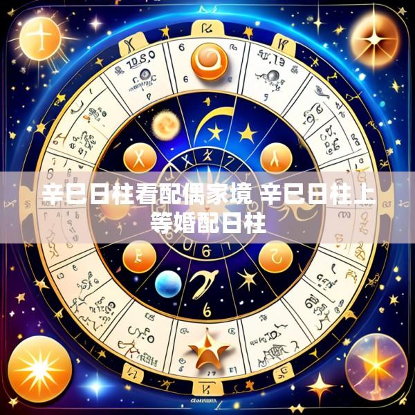 辛巳日柱看配偶家境 辛巳日柱上等婚配日柱