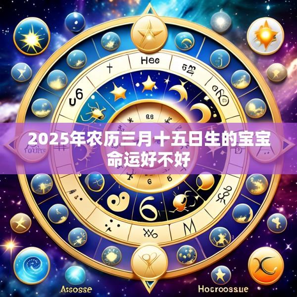 2025年农历三月十五日生的宝宝命运好不好