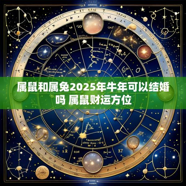 属鼠和属兔2025年牛年可以结婚吗 属鼠财运方位