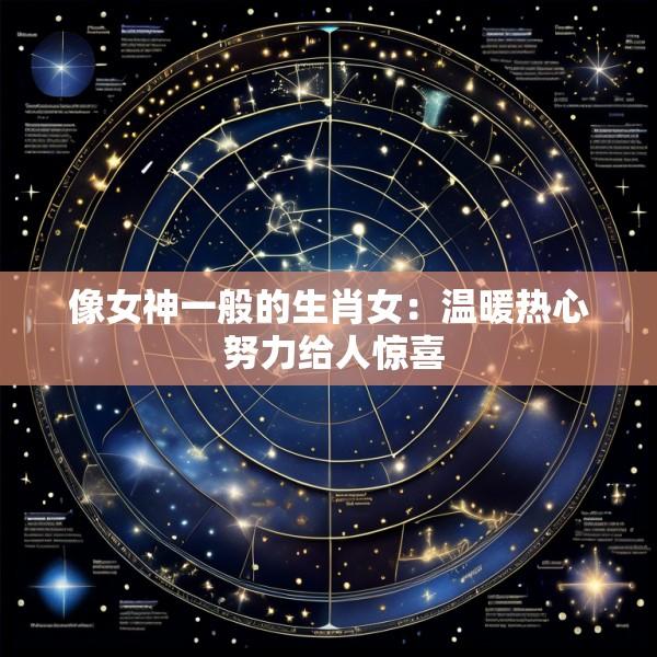 像女神一般的生肖女：温暖热心 努力给人惊喜