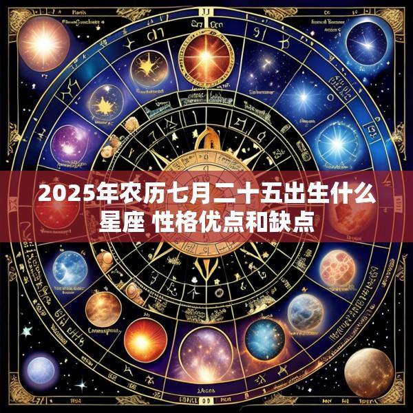 2025年农历七月二十五出生什么星座 性格优点和缺点