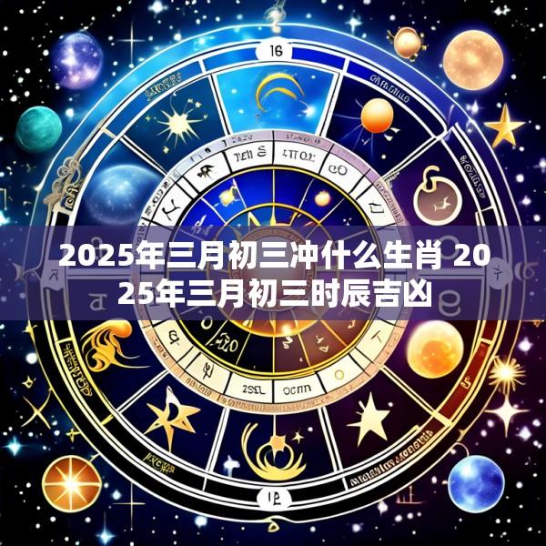 2025年三月初三冲什么生肖 2025年三月初三时辰吉凶