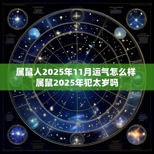 属鼠人2025年11月运气怎么样 属鼠2025年犯太岁吗