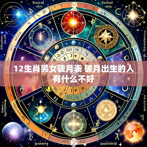 12生肖男女破月表 破月出生的人有什么不好