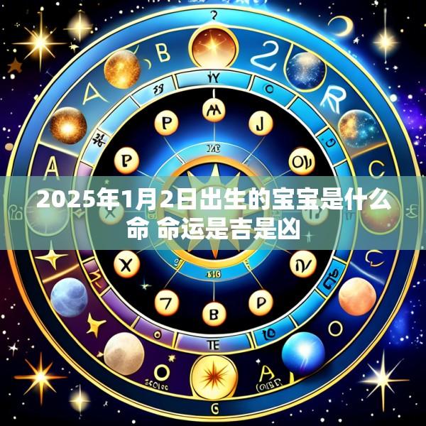 2025年1月2日出生的宝宝是什么命 命运是吉是凶