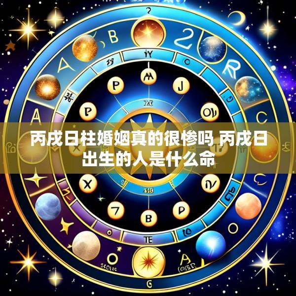 丙戌日柱婚姻真的很惨吗 丙戌日出生的人是什么命