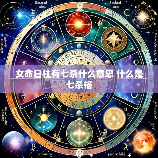 女命日柱有七杀什么意思 什么是七杀格