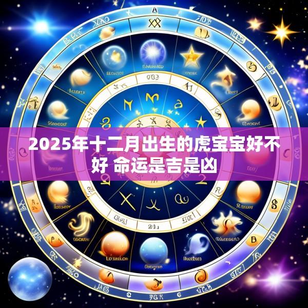 2025年十二月出生的虎宝宝好不好 命运是吉是凶