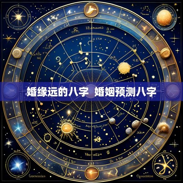 婚缘远的八字  婚姻预测八字
