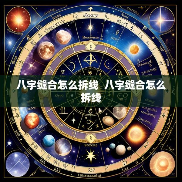 八字缝合怎么拆线  八字缝合怎么拆线