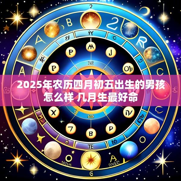 2025年农历四月初五出生的男孩怎么样 几月生最好命