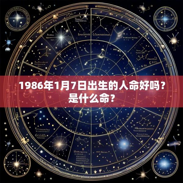 1986年1月7日出生的人命好吗？是什么命？