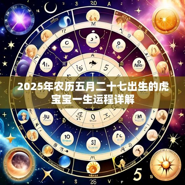 2025年农历五月二十七出生的虎宝宝一生运程详解