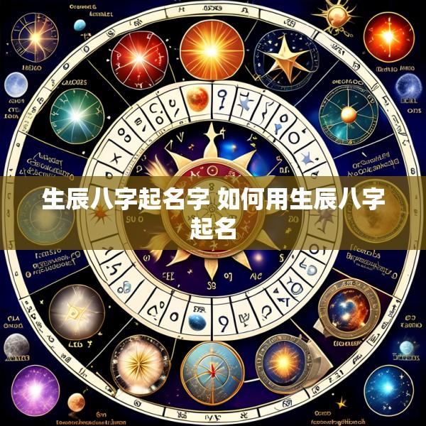 生辰八字起名字 如何用生辰八字起名