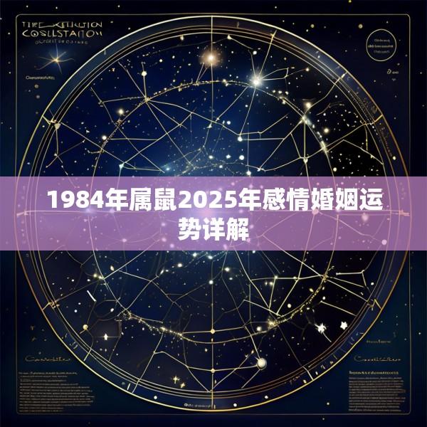 1984年属鼠2025年感情婚姻运势详解