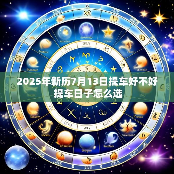 2025年新历7月13日提车好不好 提车日子怎么选