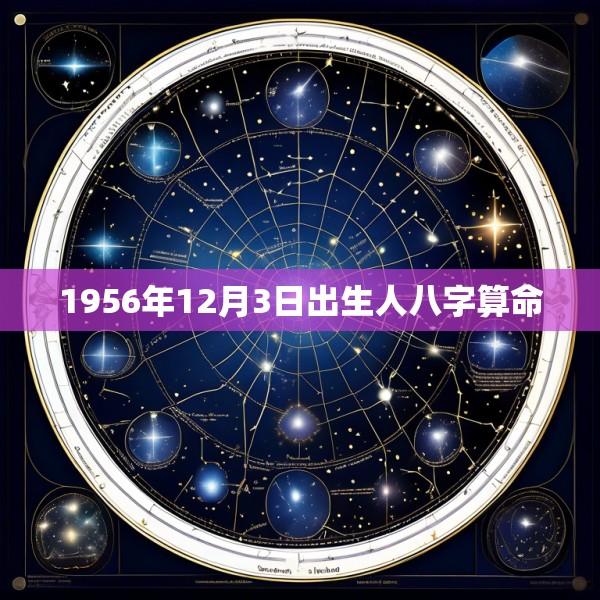 1956年12月3日出生人八字算命