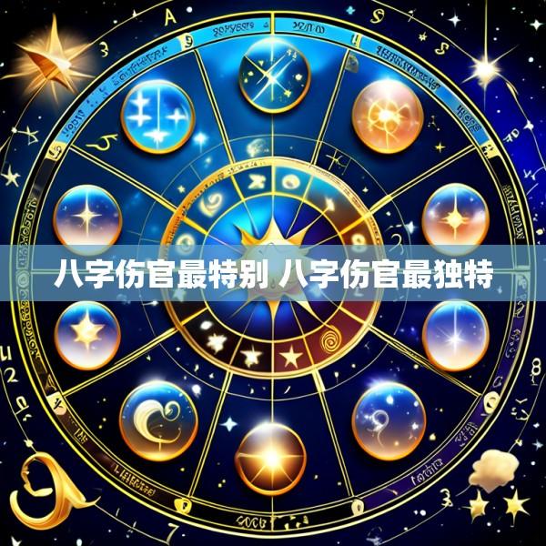 八字伤官最特别 八字伤官最独特