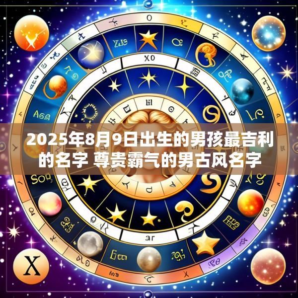 2025年8月9日出生的男孩最吉利的名字 尊贵霸气的男古风名字