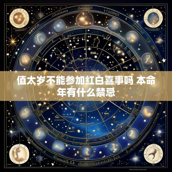 值太岁不能参加红白喜事吗 本命年有什么禁忌