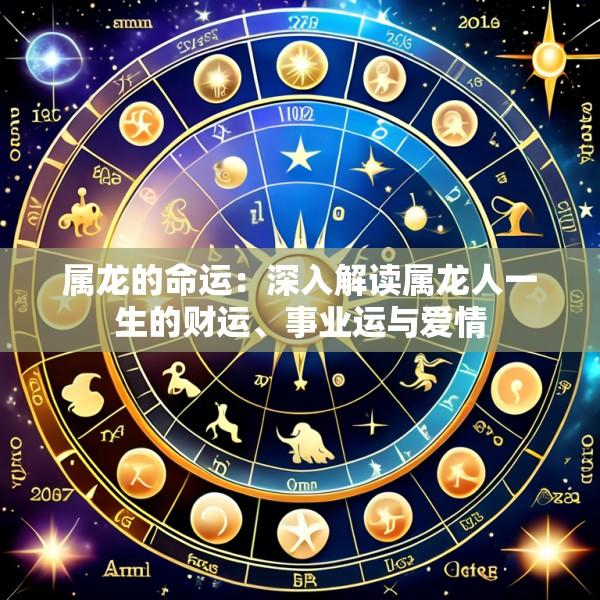 属龙的命运：深入解读属龙人一生的财运、事业运与爱情