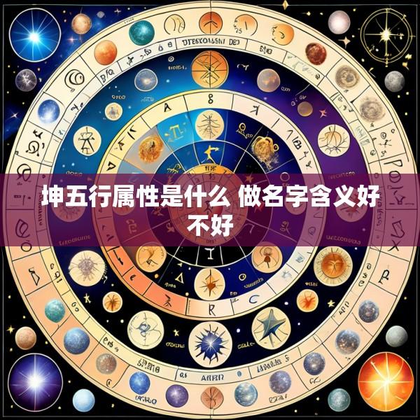 坤五行属性是什么 做名字含义好不好