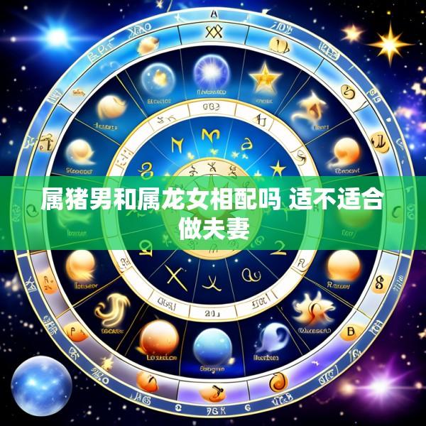 属猪男和属龙女相配吗 适不适合做夫妻