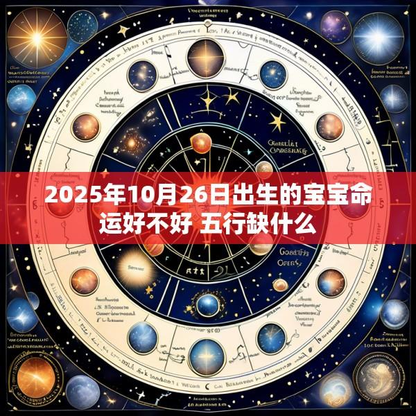 2025年10月26日出生的宝宝命运好不好 五行缺什么